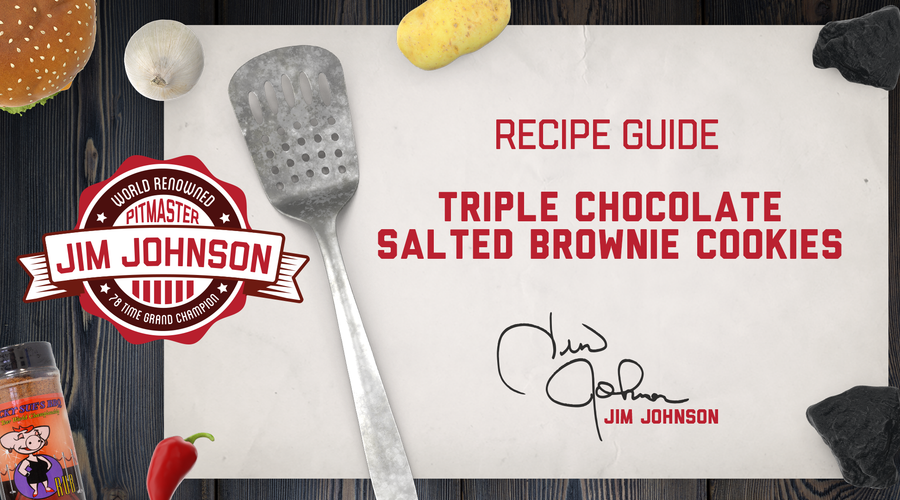 Triple Chocolate Salted Brownie Cookies